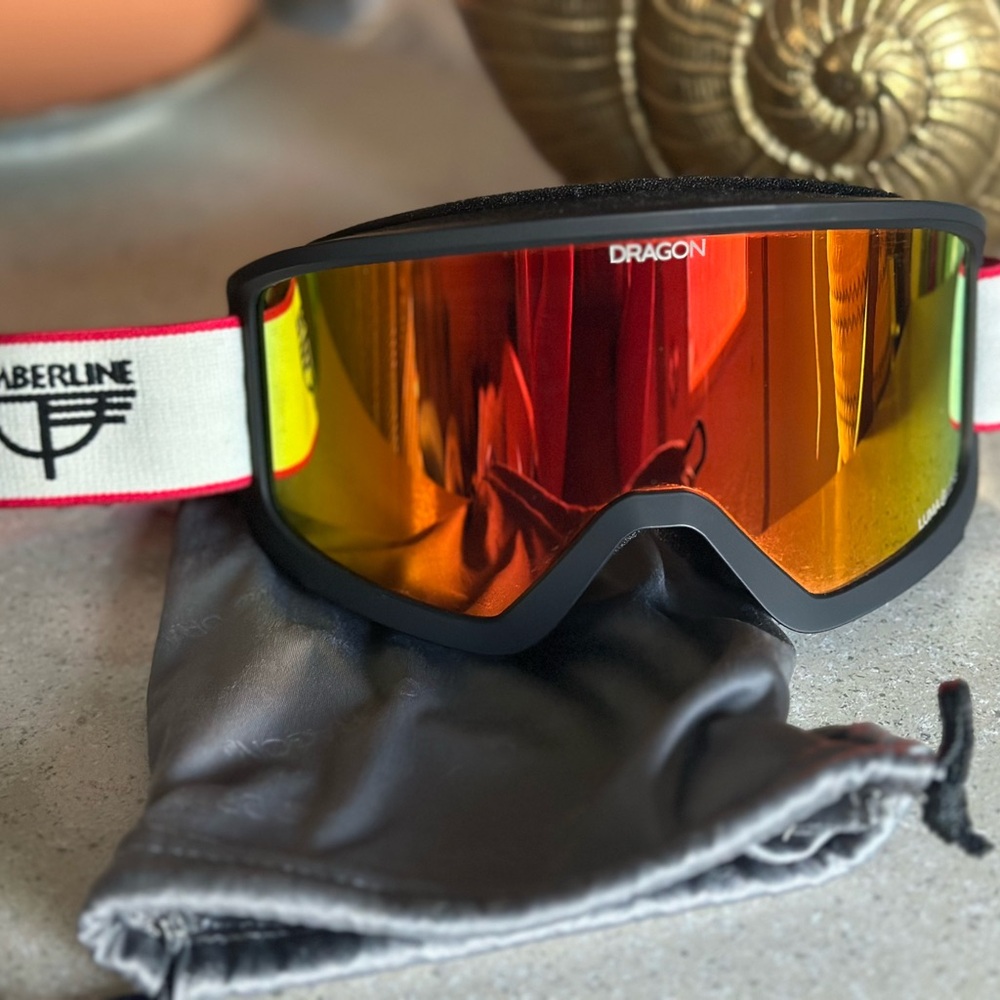 Dragon Ski Goggles with Red Lens WORN TWICE! Perfect condition!